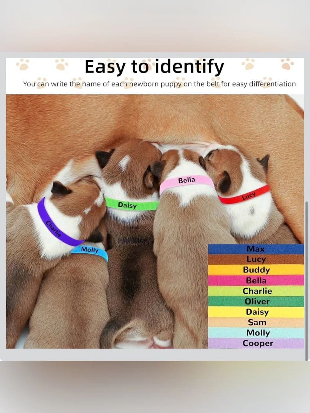 35 Pack Puppy Collars for Litter Reflective Adjustable Dog Collar Soft Nylon